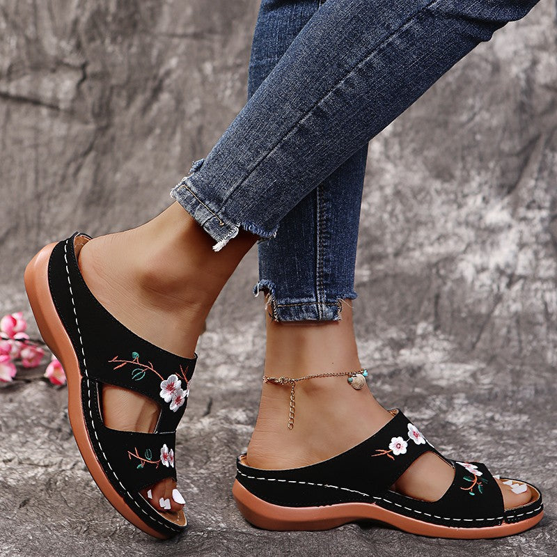 Konf | Lily Floral Orthopedic Sandals