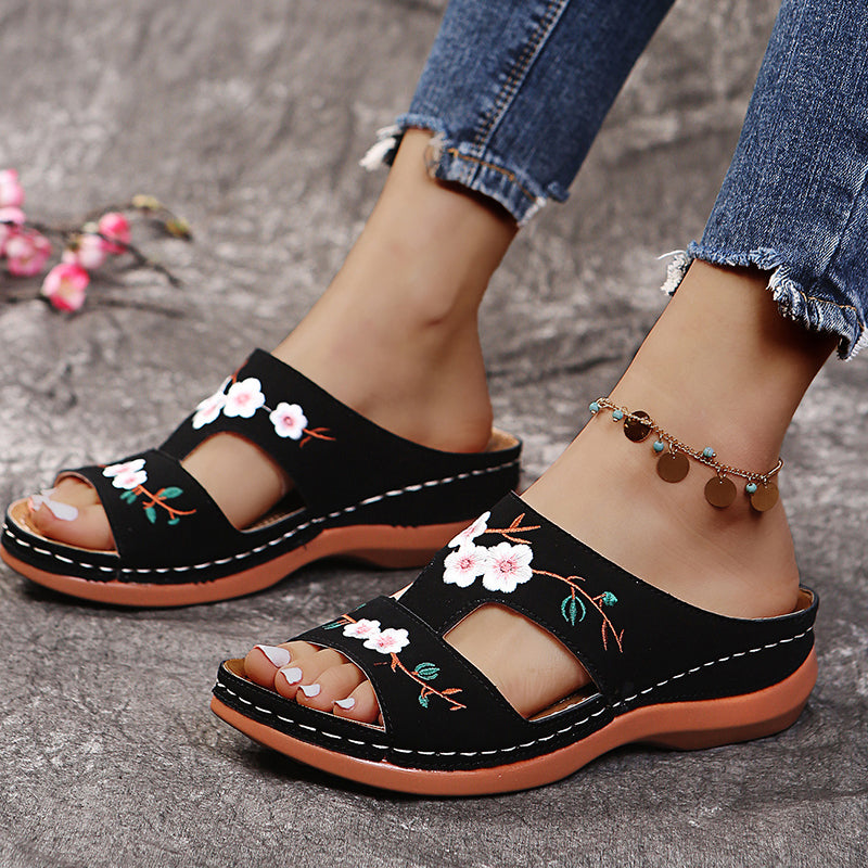Konf | Lily Floral Orthopedic Sandals